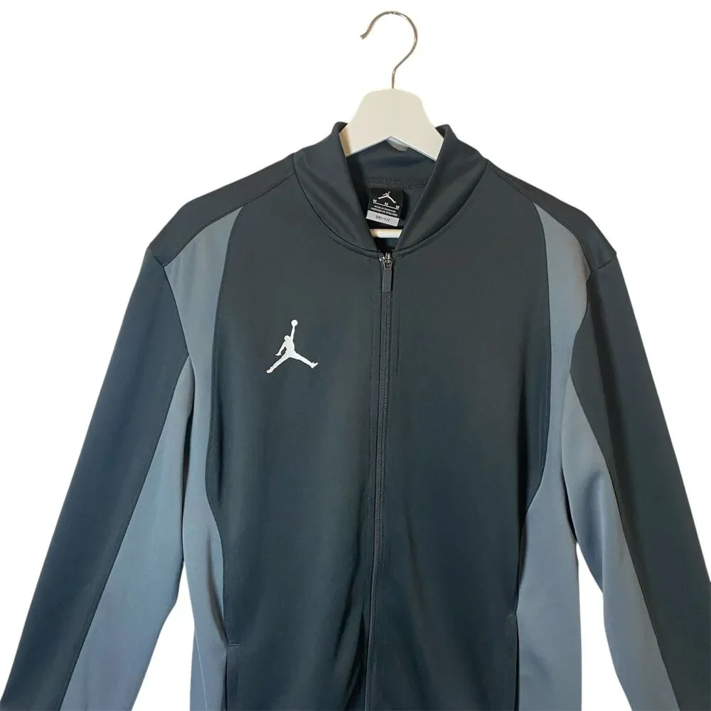 Nike Air Jordan Dri-Fit Jacket Jumpman Men Sz M Black Grey Track 824707-060